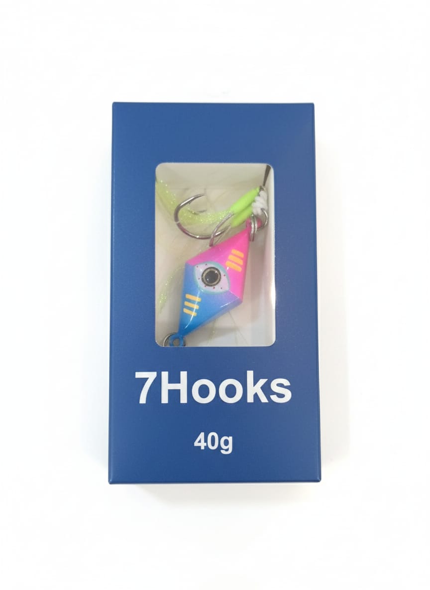 Neon Candy-Pop Crystal Pink-Blue 40 g Jigs - Image 1